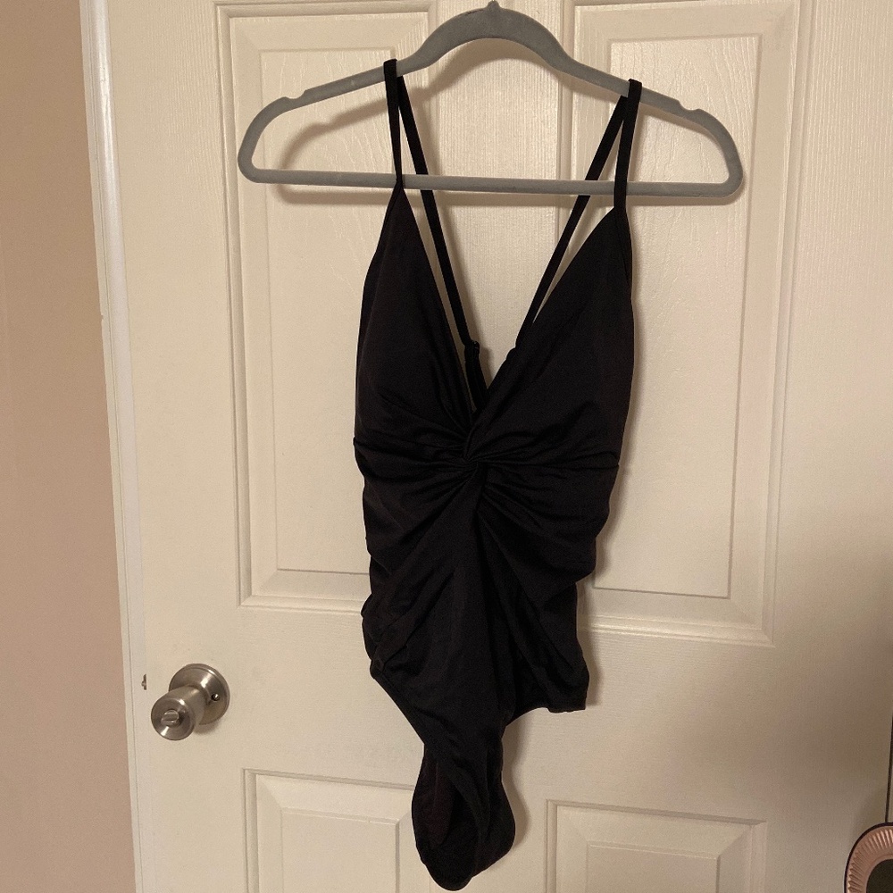 SUMMER! Time and Tru Black One-piece bathing suit